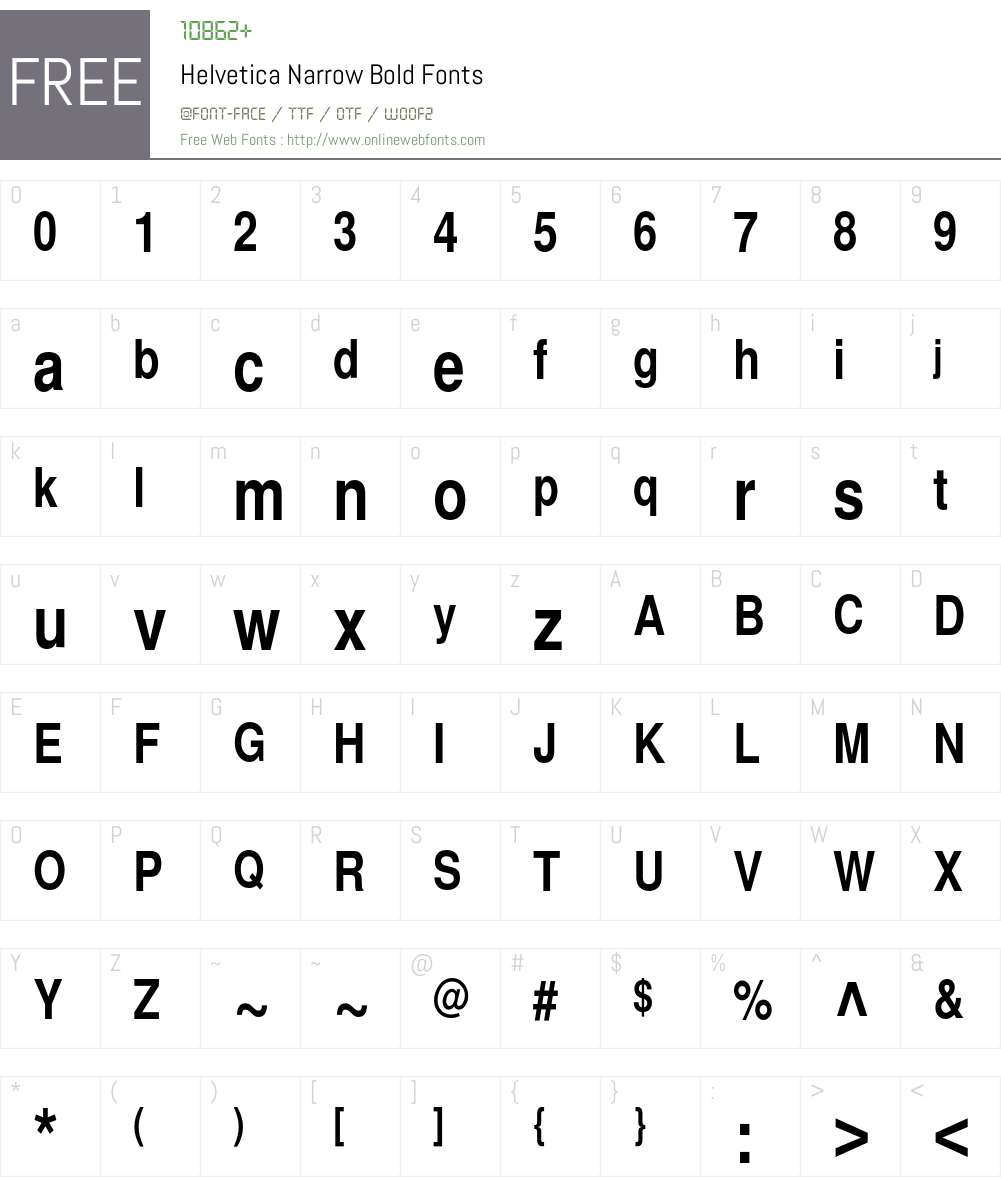 Helvetica Font Screenshots