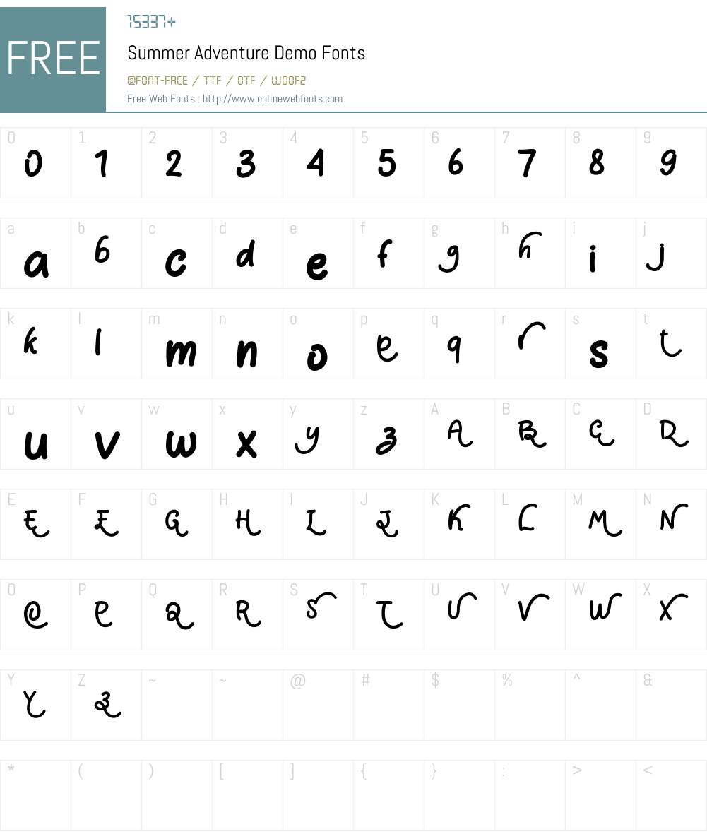 Summer Adventure Demo 1.002;Fontself iOS v1.6.9 Fonts Free Download ...