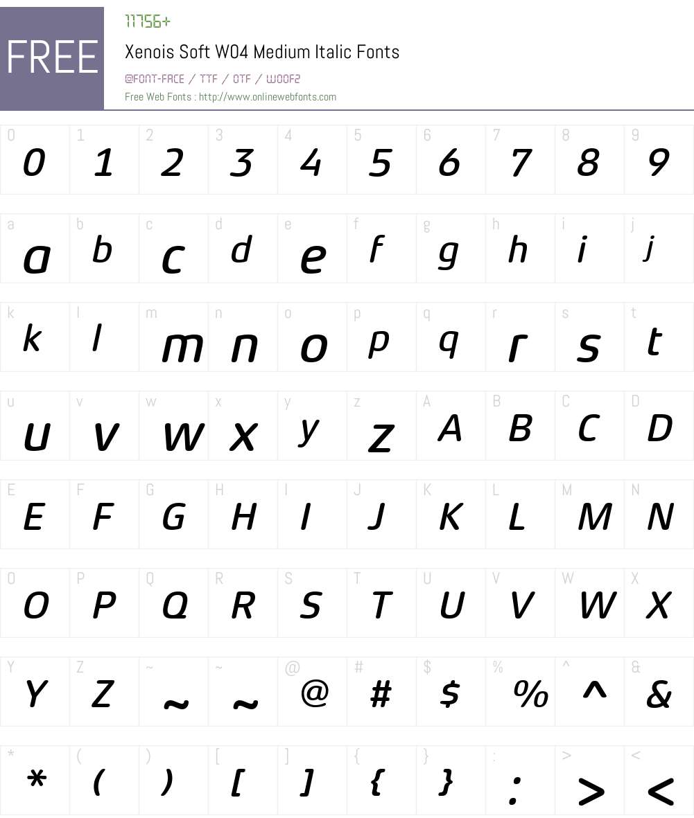 Xenois Soft Font Screenshots