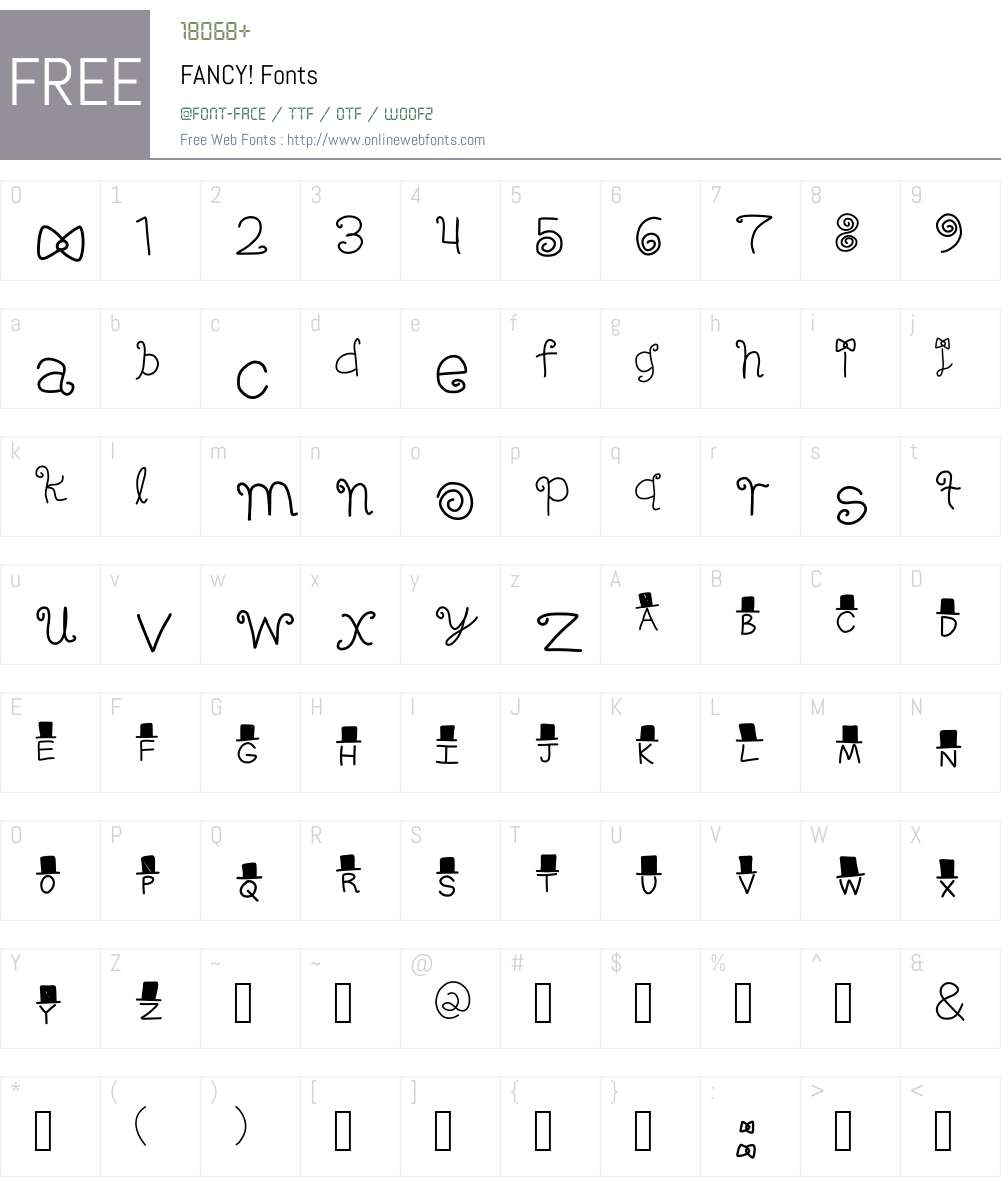 FANCY! Font Screenshots