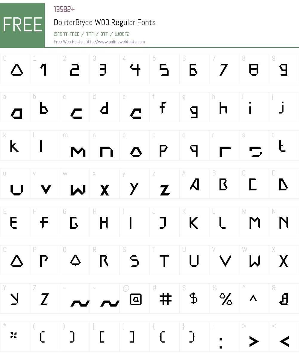 DokterBryceW00-Regular Font Screenshots