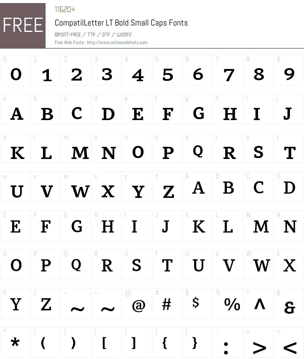 CompatilLetter LT Font Screenshots