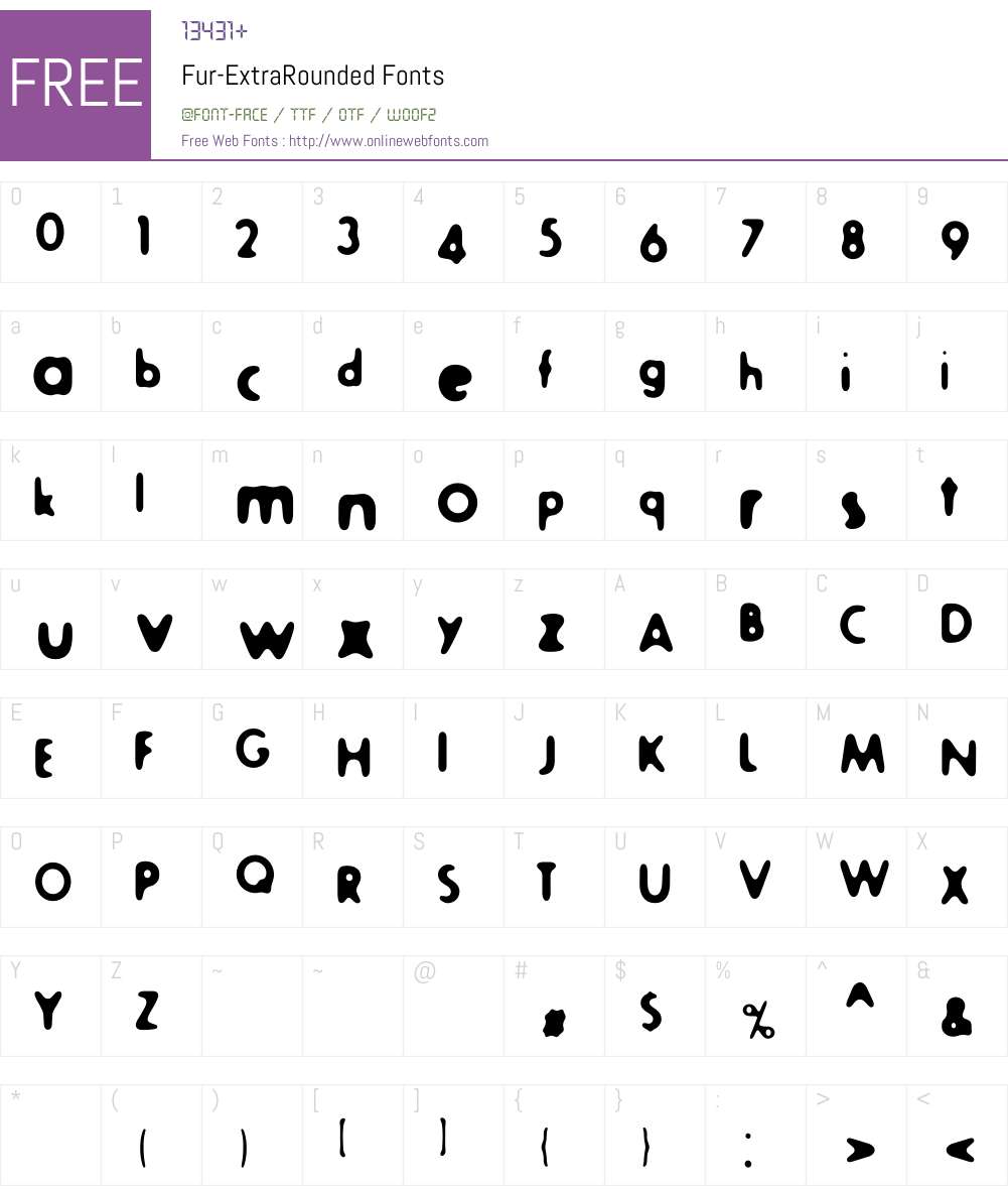 Fur Font Screenshots