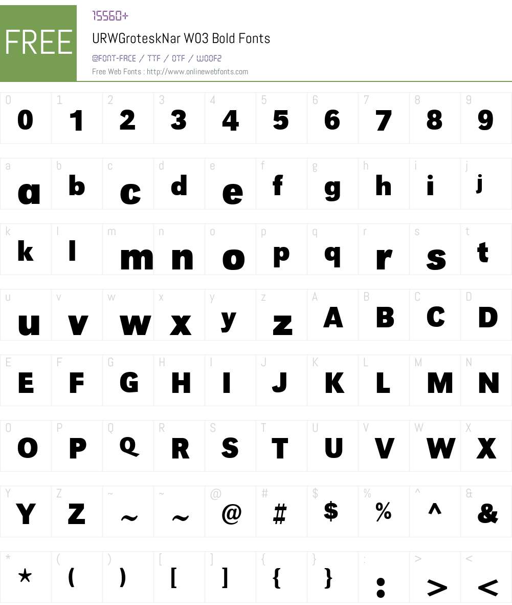 URW Grotesk Font Screenshots