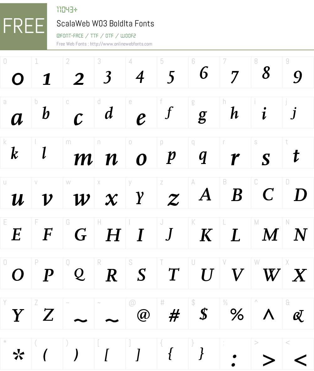 FF Scala Font Screenshots