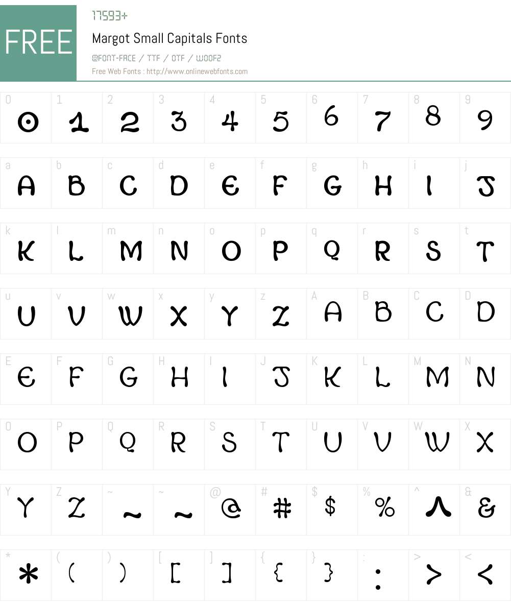 Margot Small Capitals Font Screenshots