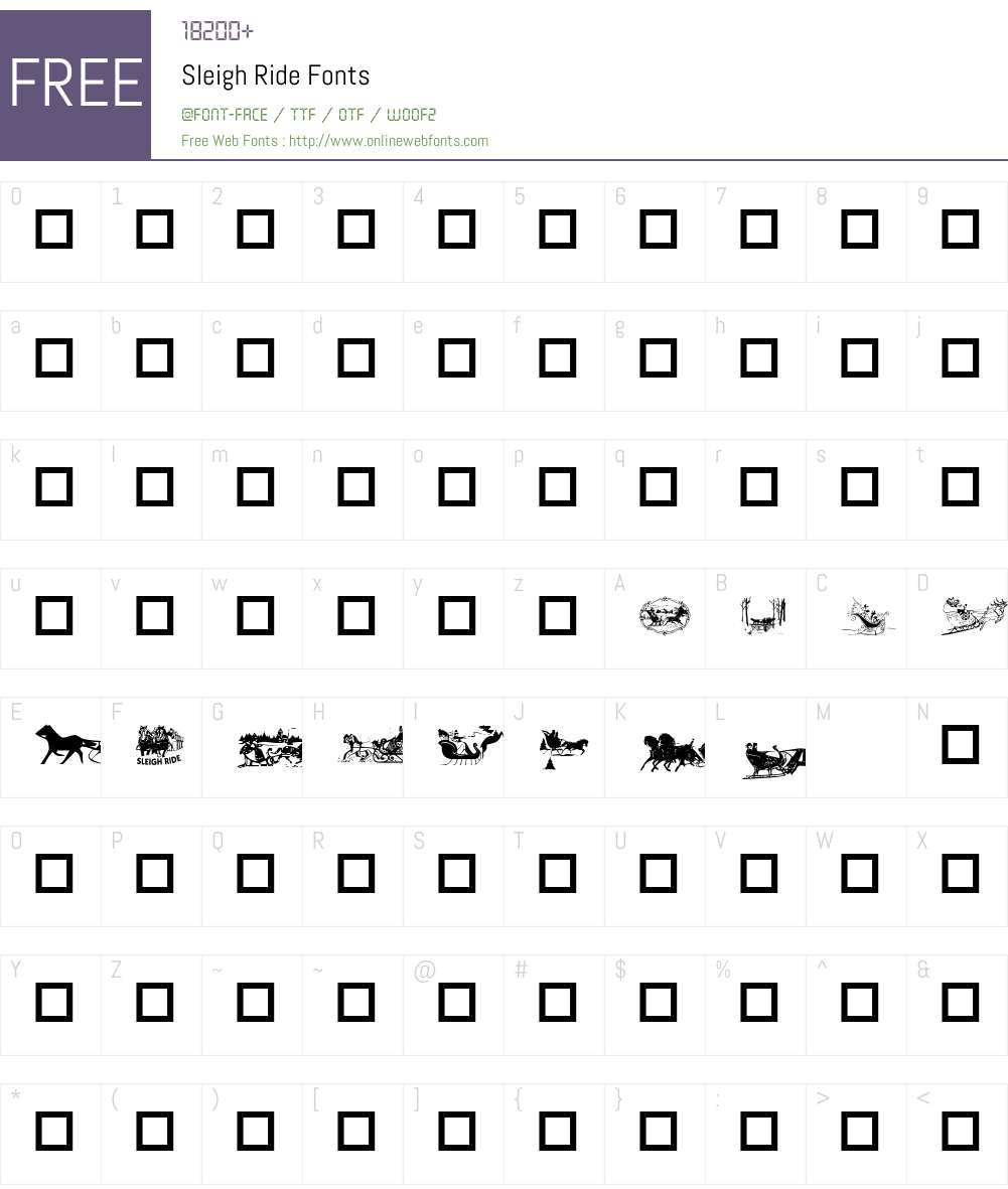 Sleigh Ride Font Screenshots