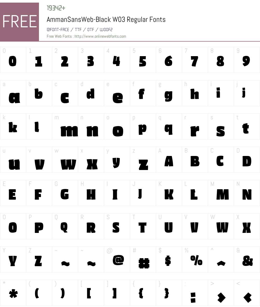FF Amman Sans Font Screenshots