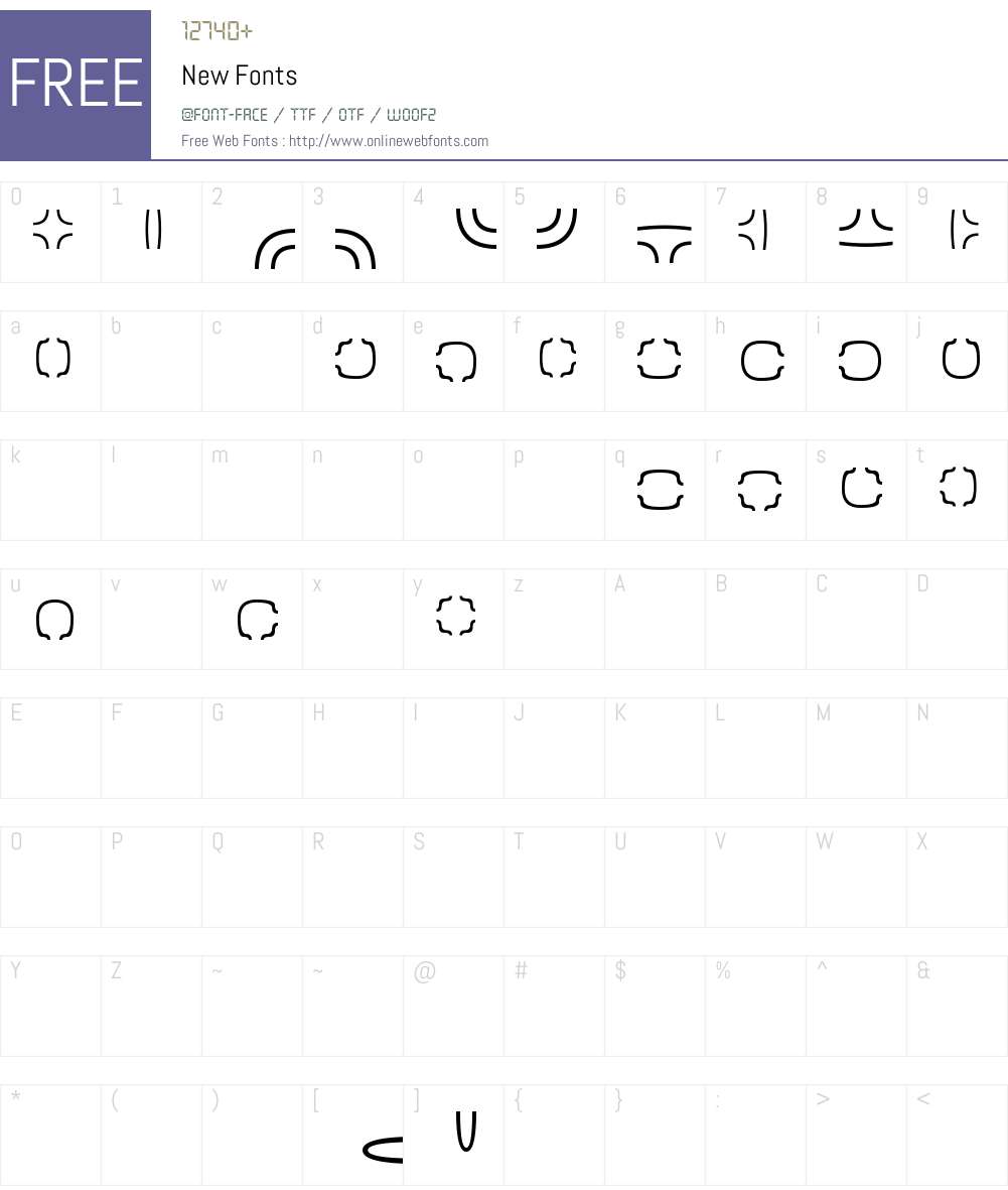New Font Screenshots