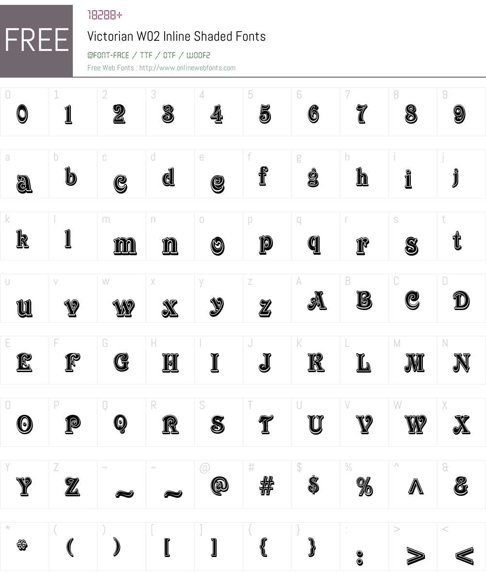 Victorian Font Screenshots