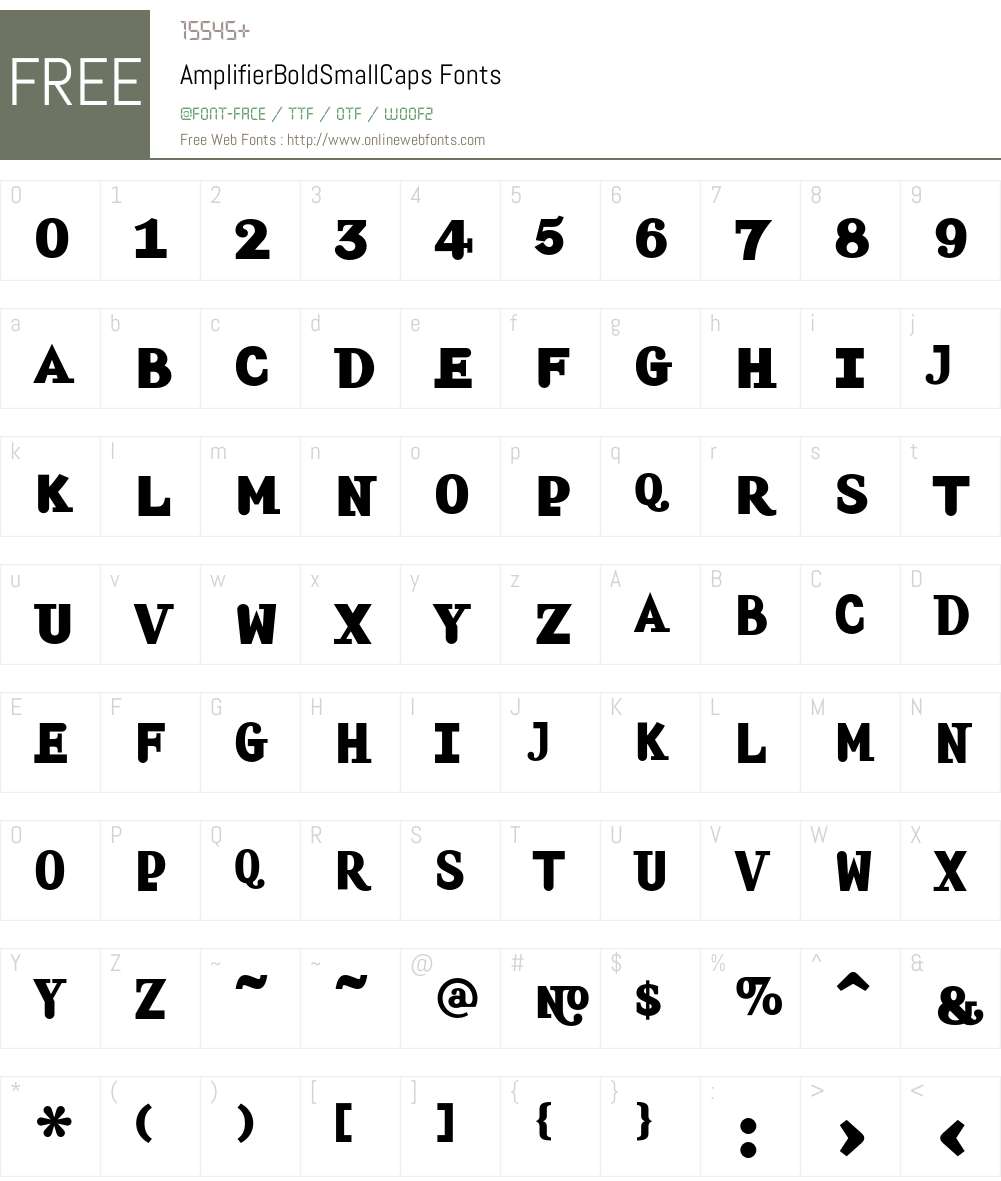 Amplifier Font Screenshots
