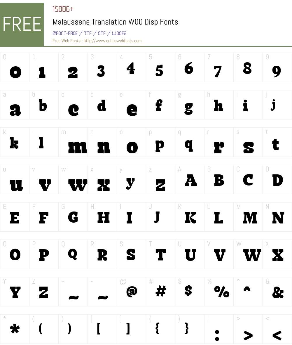 Malaussène Font Screenshots