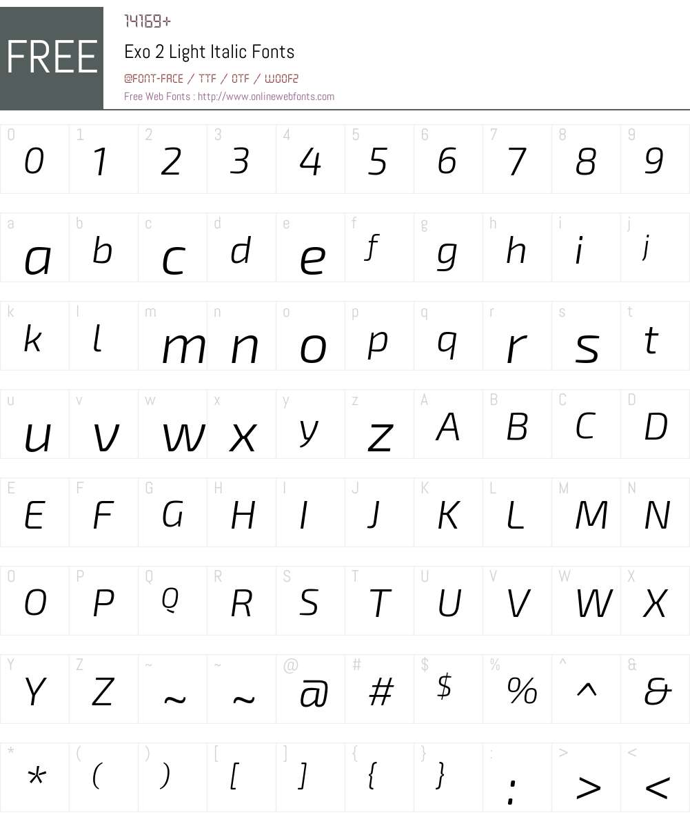 Exo 2 Light Font Screenshots