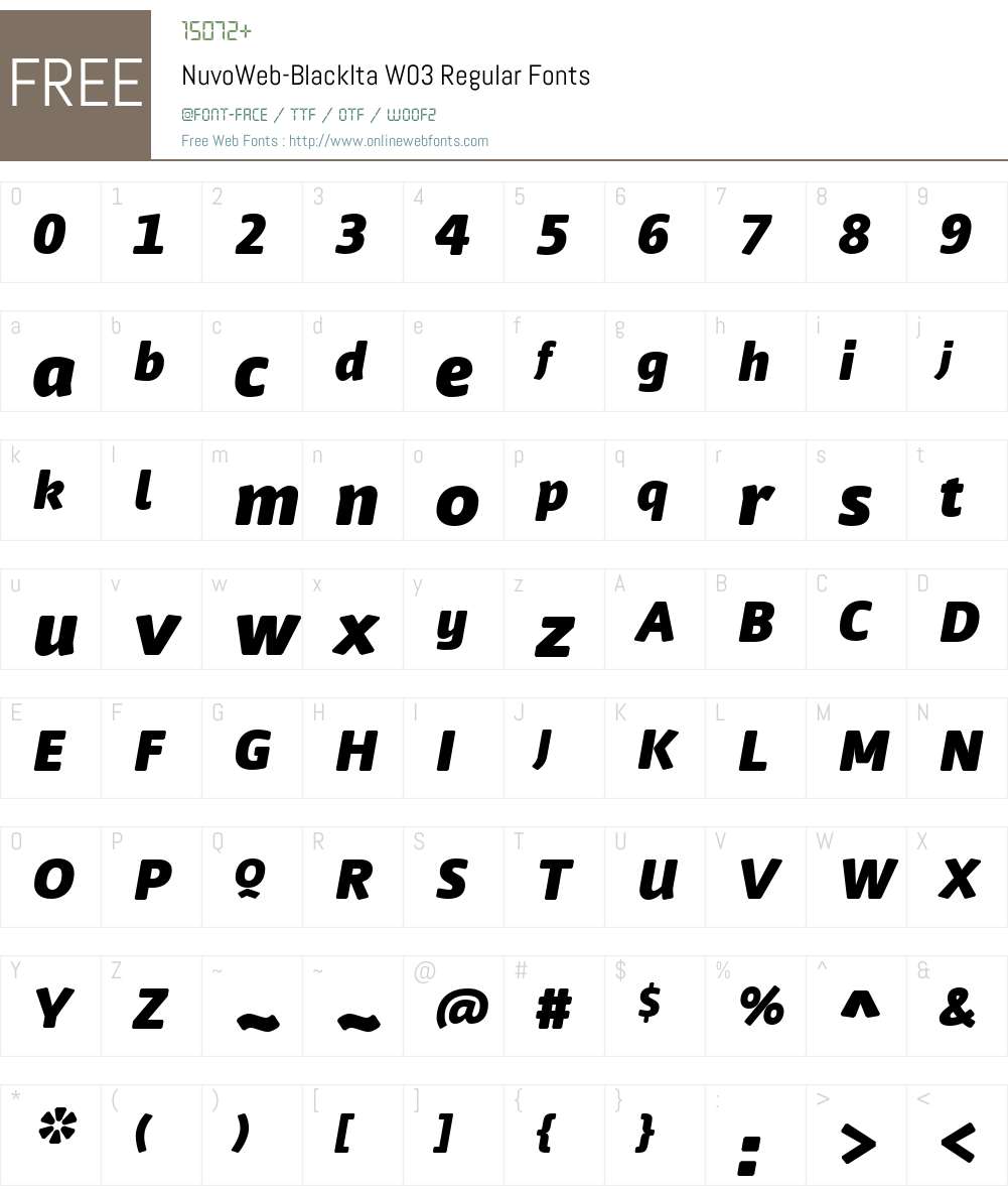 FF Nuvo Font Screenshots