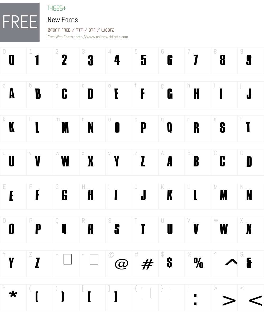 New Font Screenshots