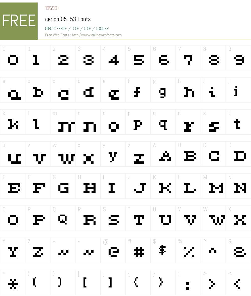 ceriph 05_53 Font Screenshots