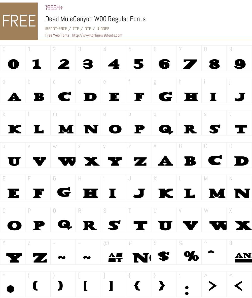 Dead Mule Font Screenshots