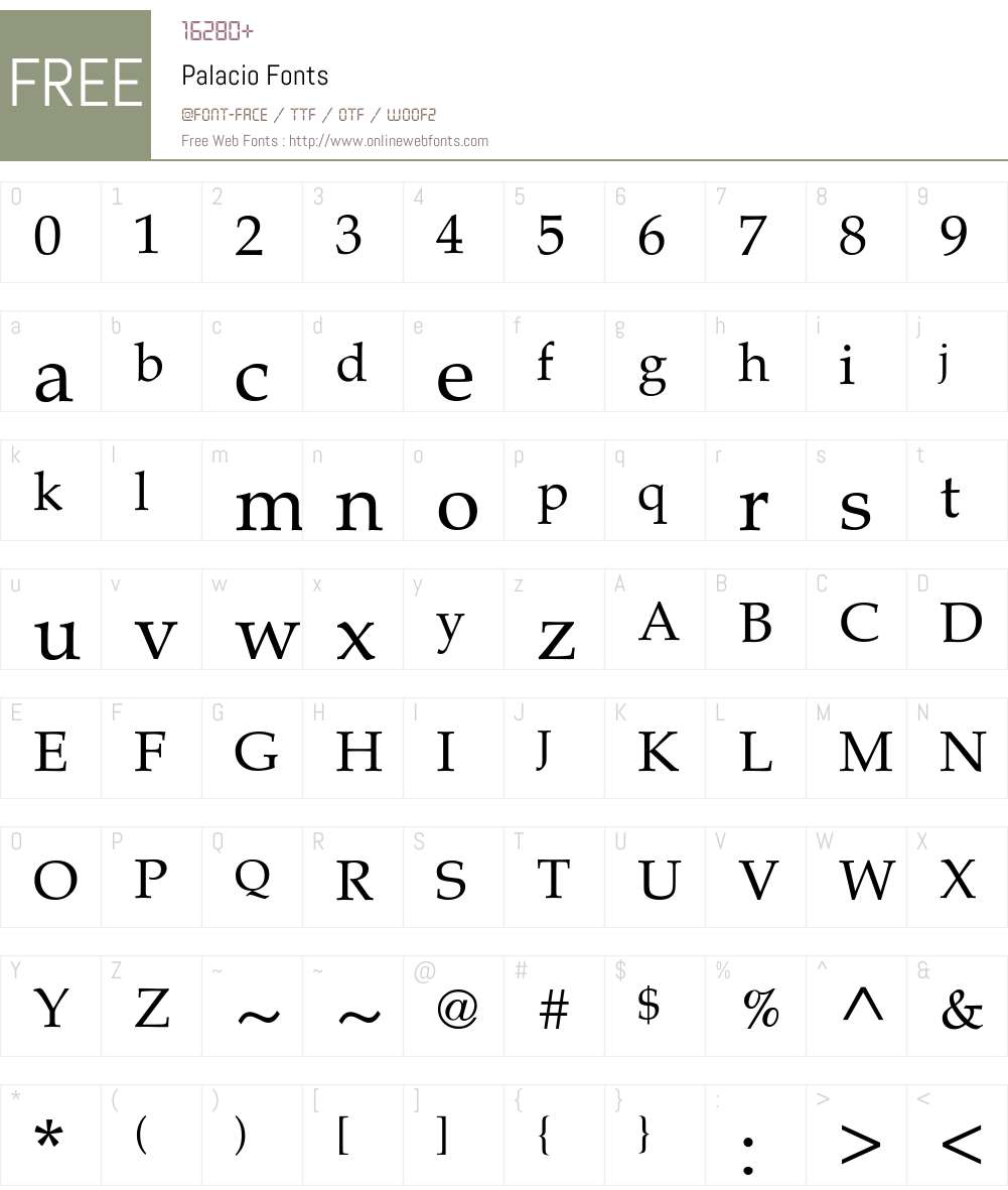 Palacio Font Screenshots