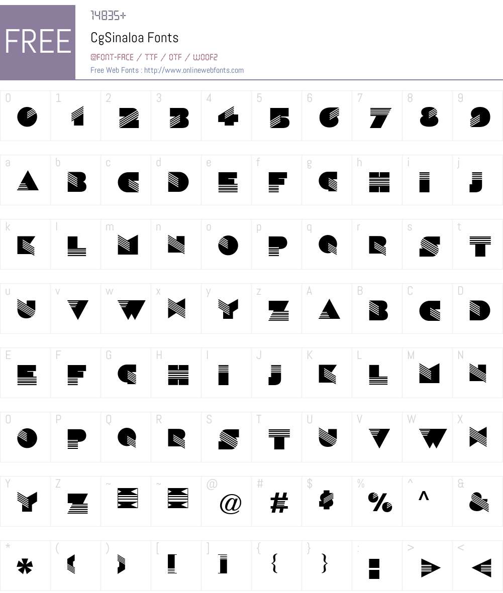 Cg Font Screenshots