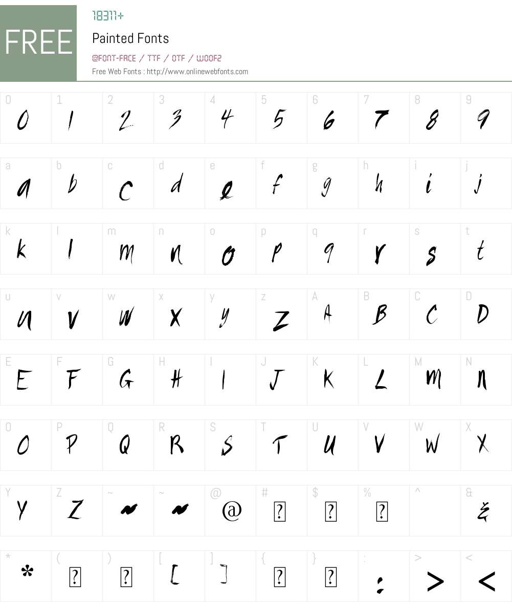 Painted Font Screenshots