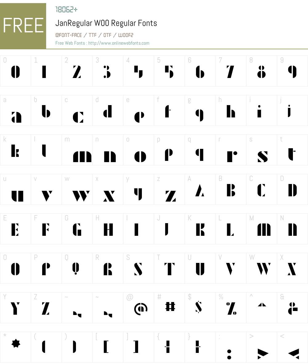 Jan Font Screenshots