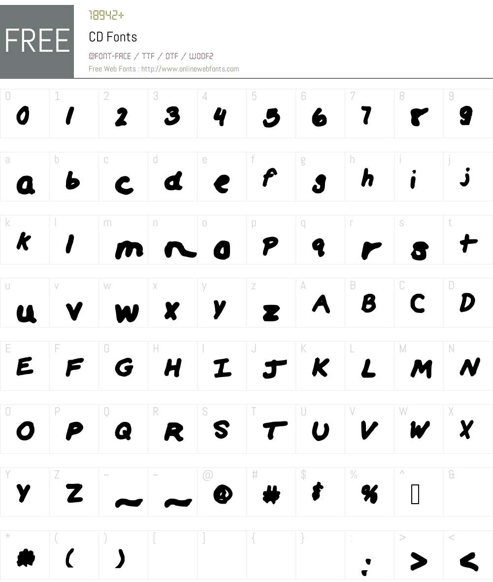 CD Font Screenshots