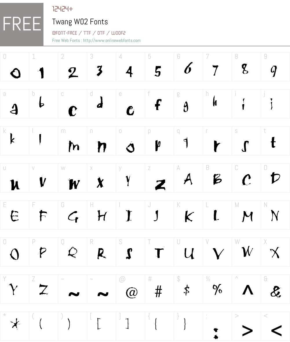Twang Font Screenshots