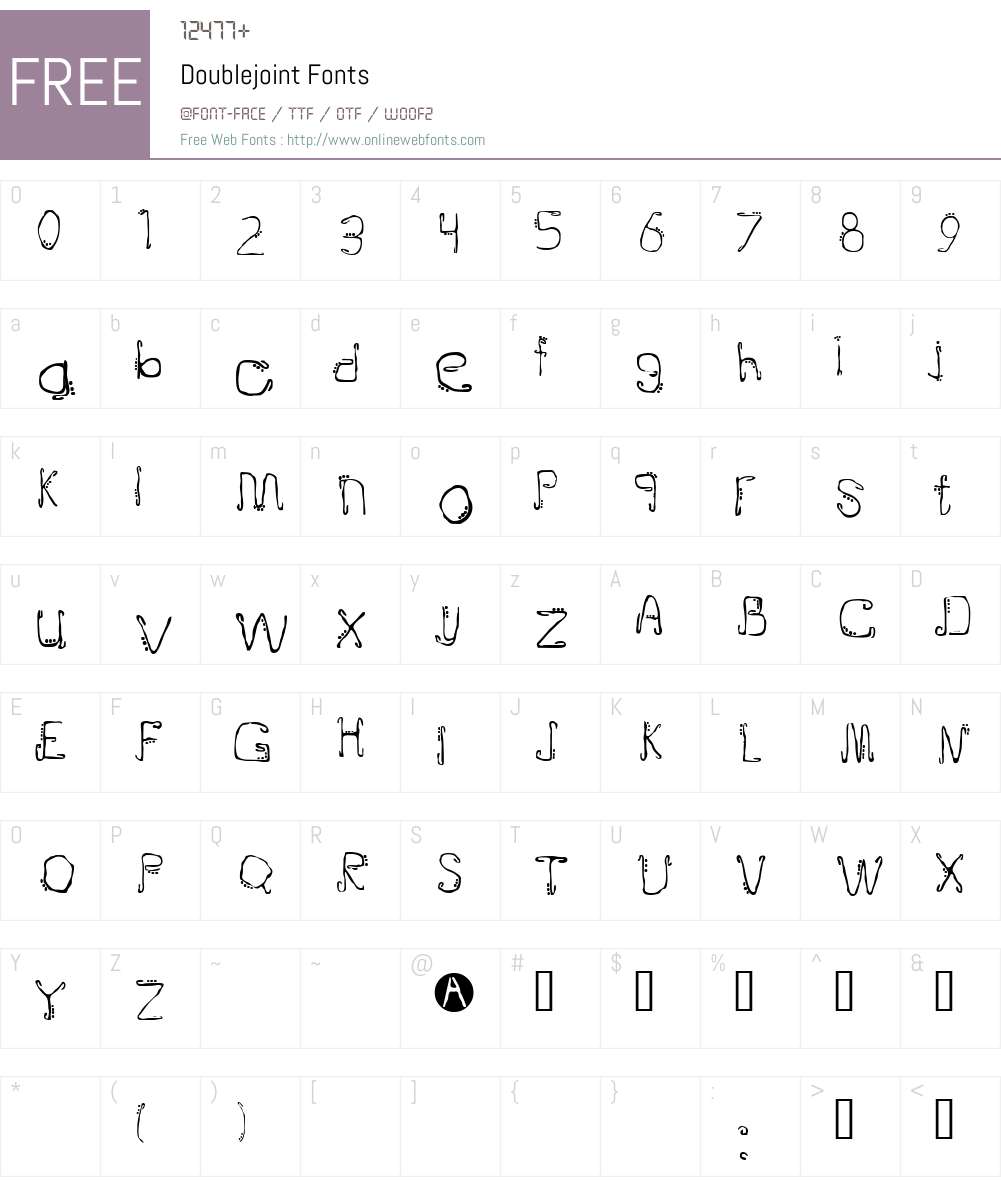 Doublejoint Font Screenshots