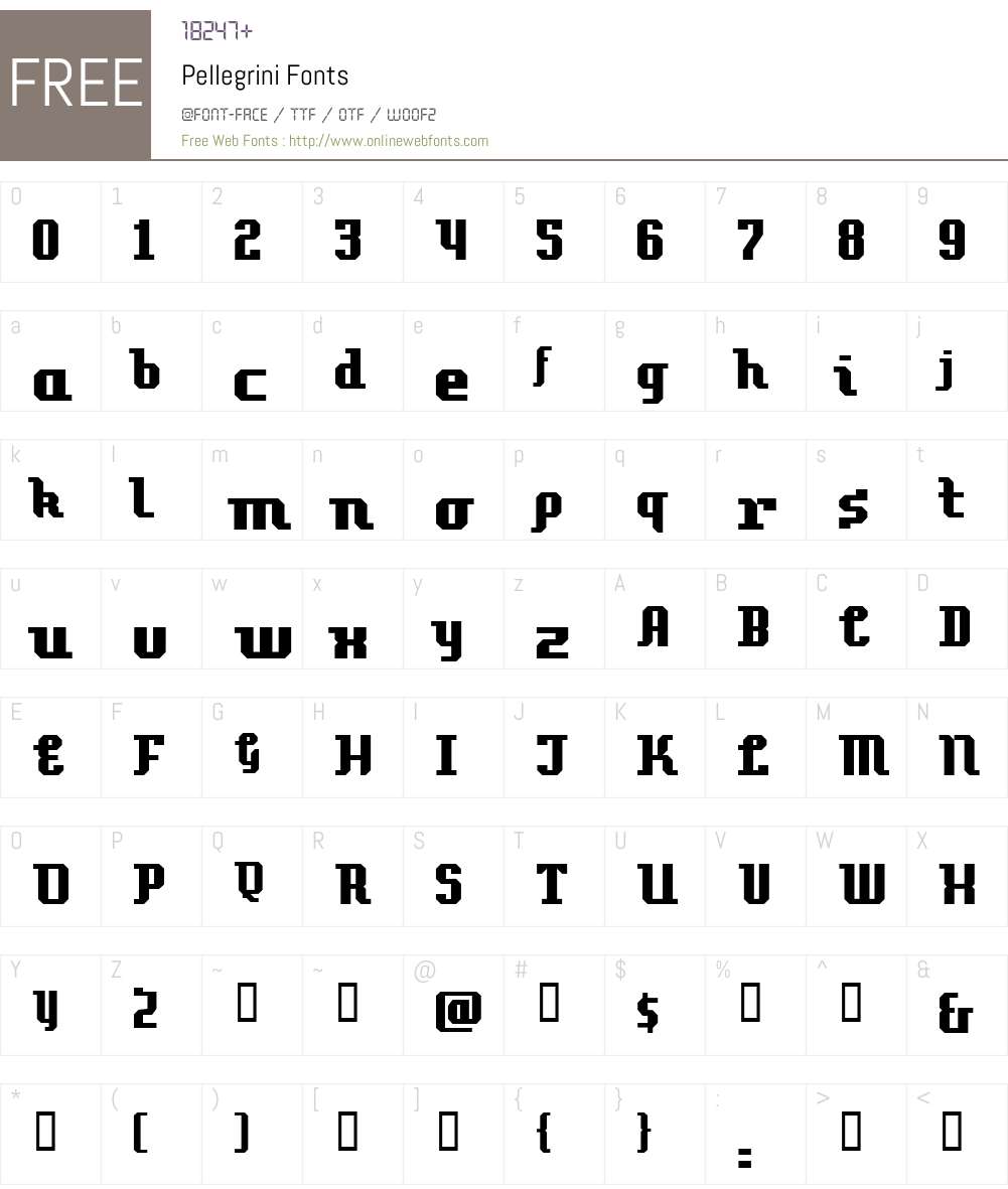 Pellegrini Font Screenshots