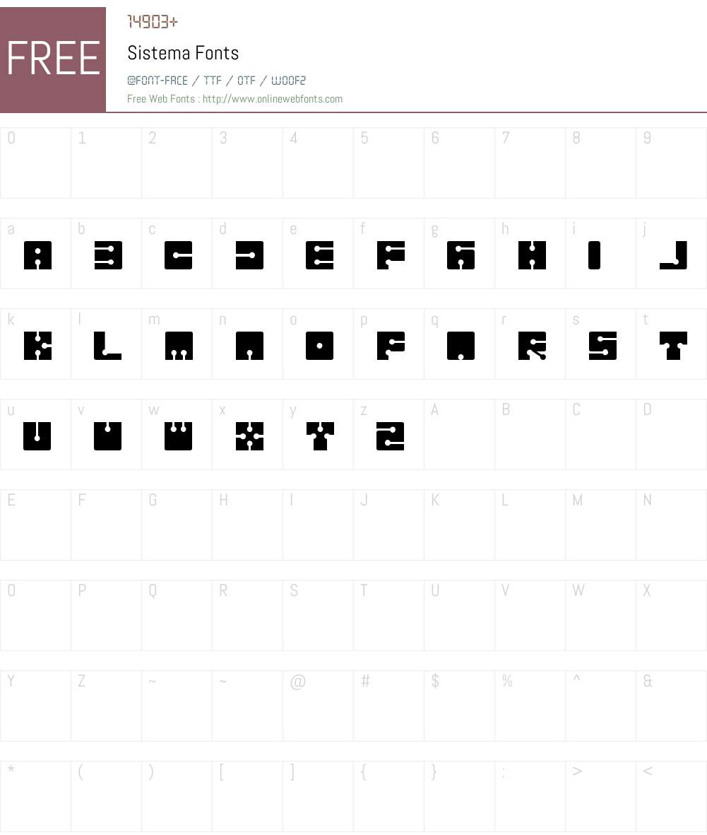 Sistema Font Screenshots