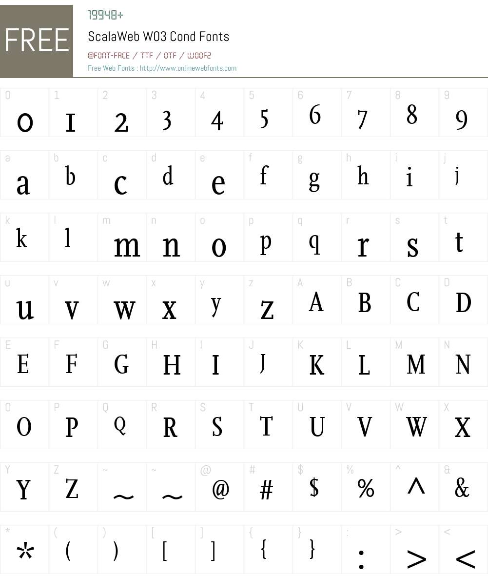 FF Scala Font Screenshots