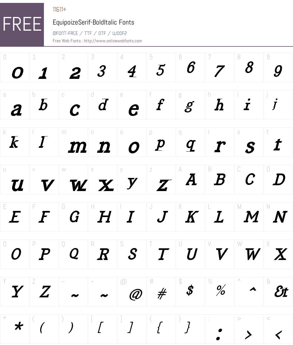 EquipoizeSerif Font Screenshots