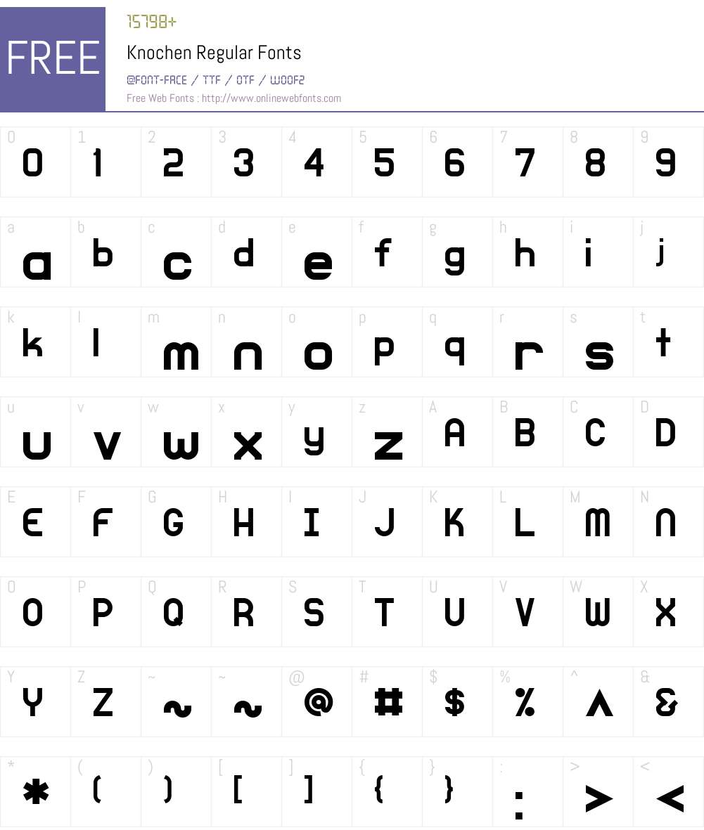 Knochen Font Screenshots