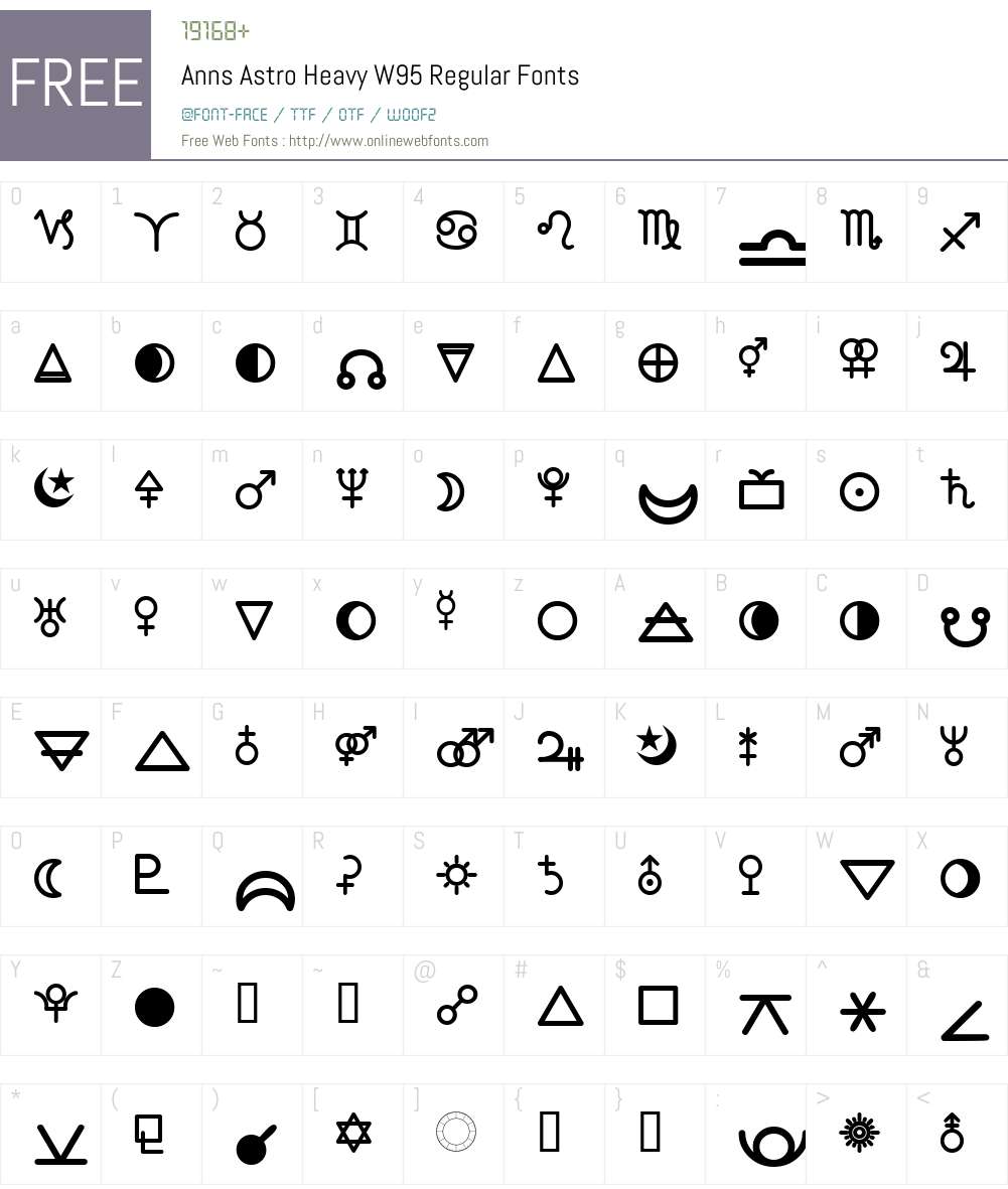 Ann's Astro Heavy Font Screenshots