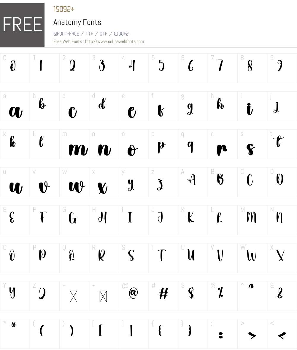 Anatomy 1.002;Fontself Maker 3.5.8 Fonts Free Download - OnlineWebFonts.COM
