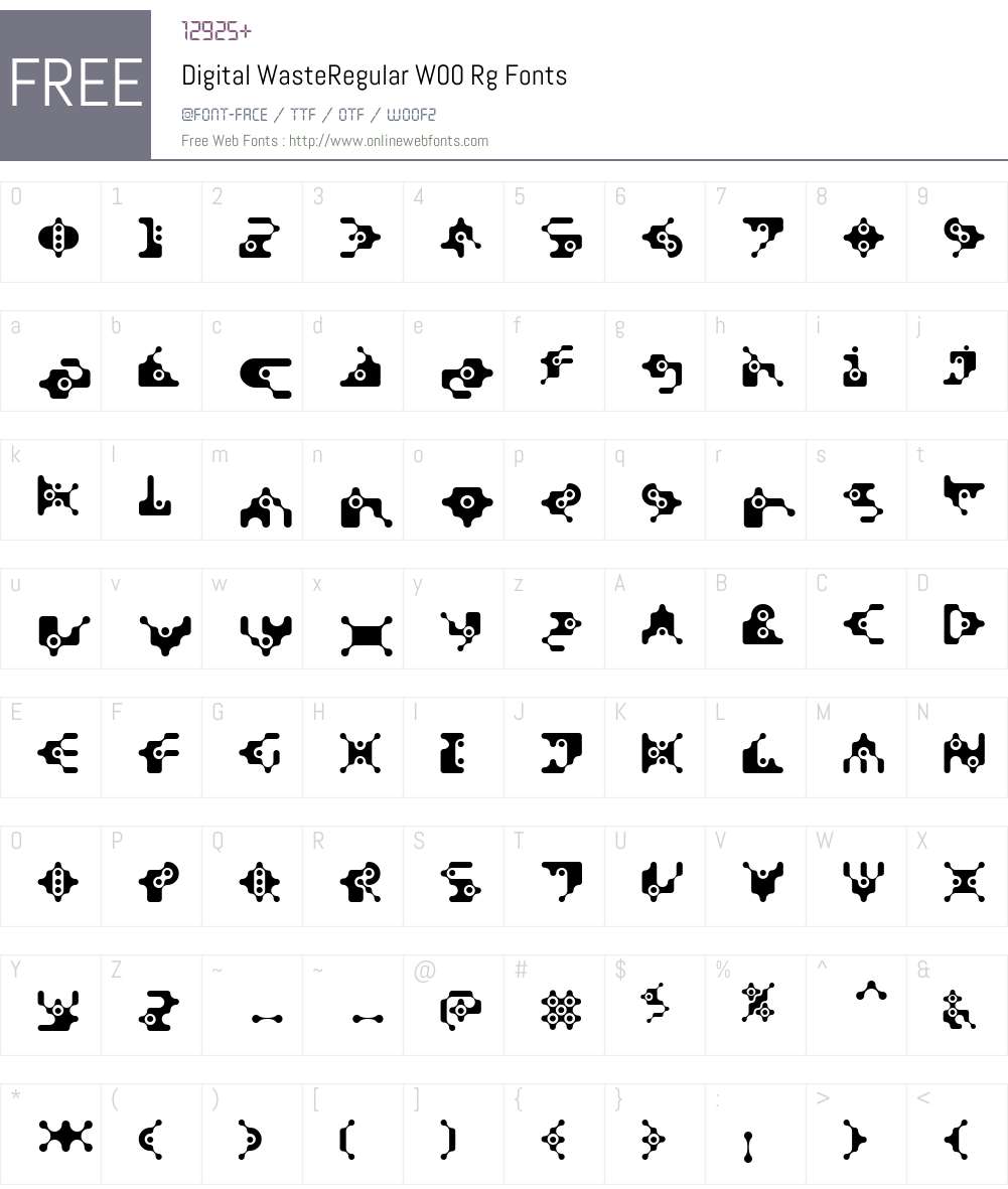 Digital Font Screenshots