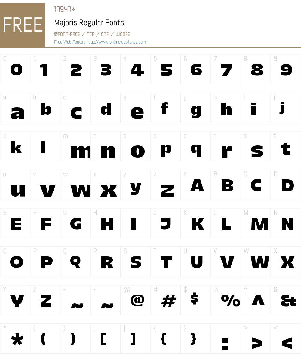 Majoris Font Screenshots