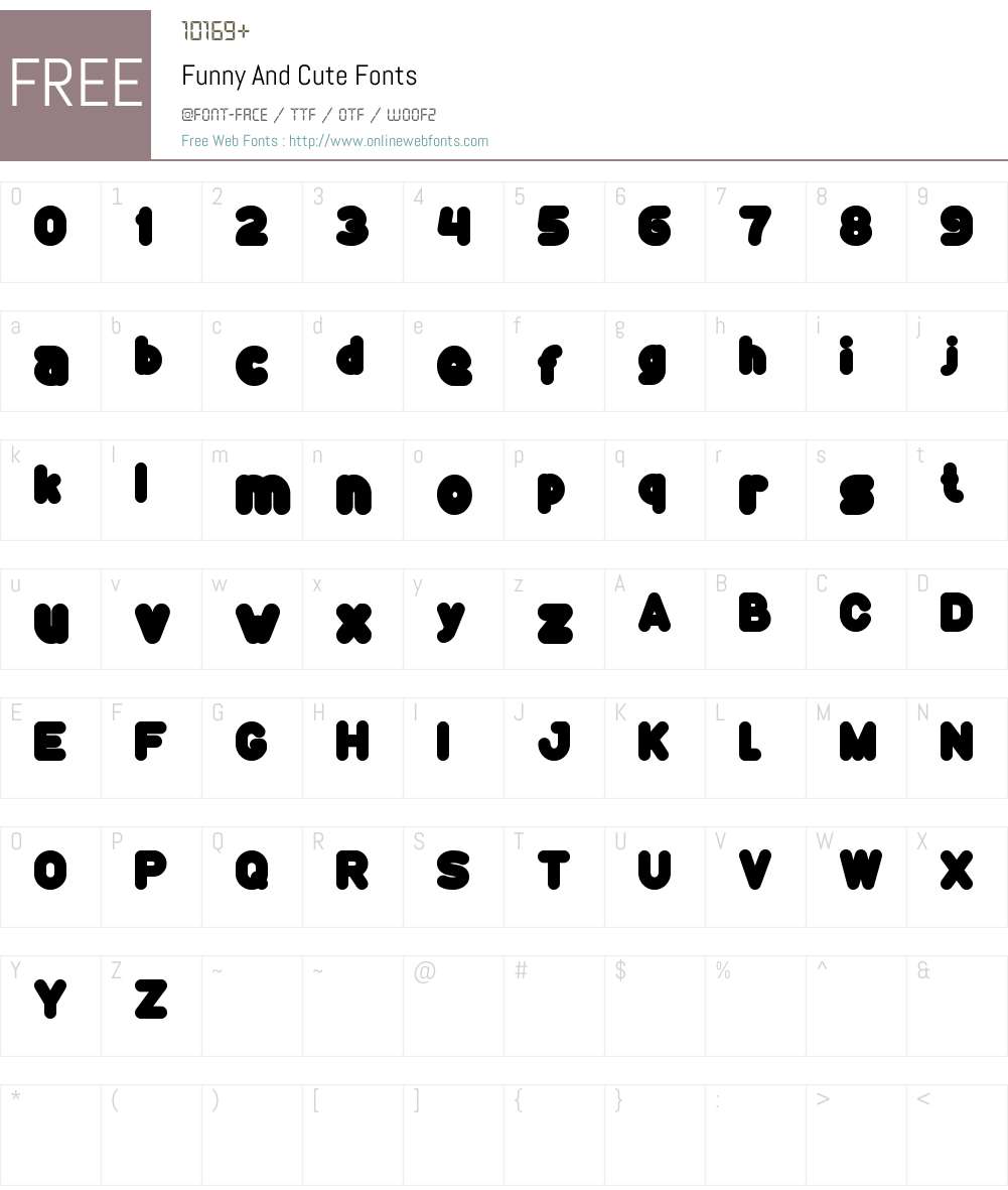 Funny And Cute Font Screenshots