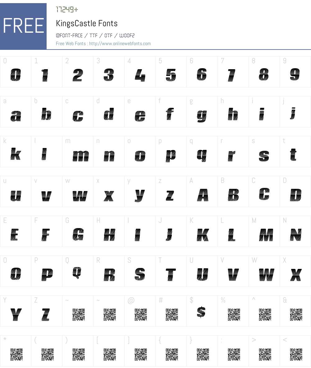 KingsCastle Font Screenshots