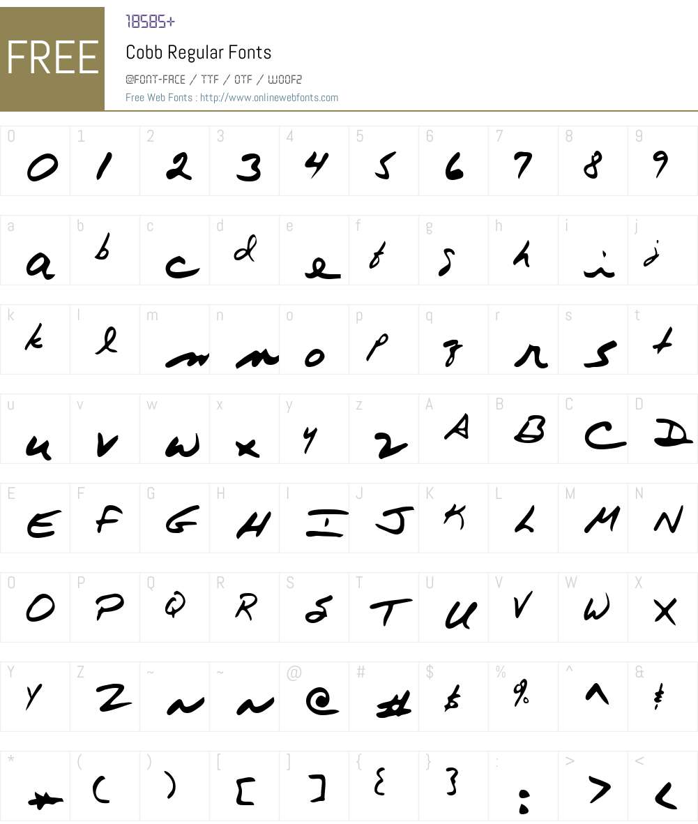 Cobb Regular Altsys Metamorphosis:2/27/95 Fonts Free Download ...