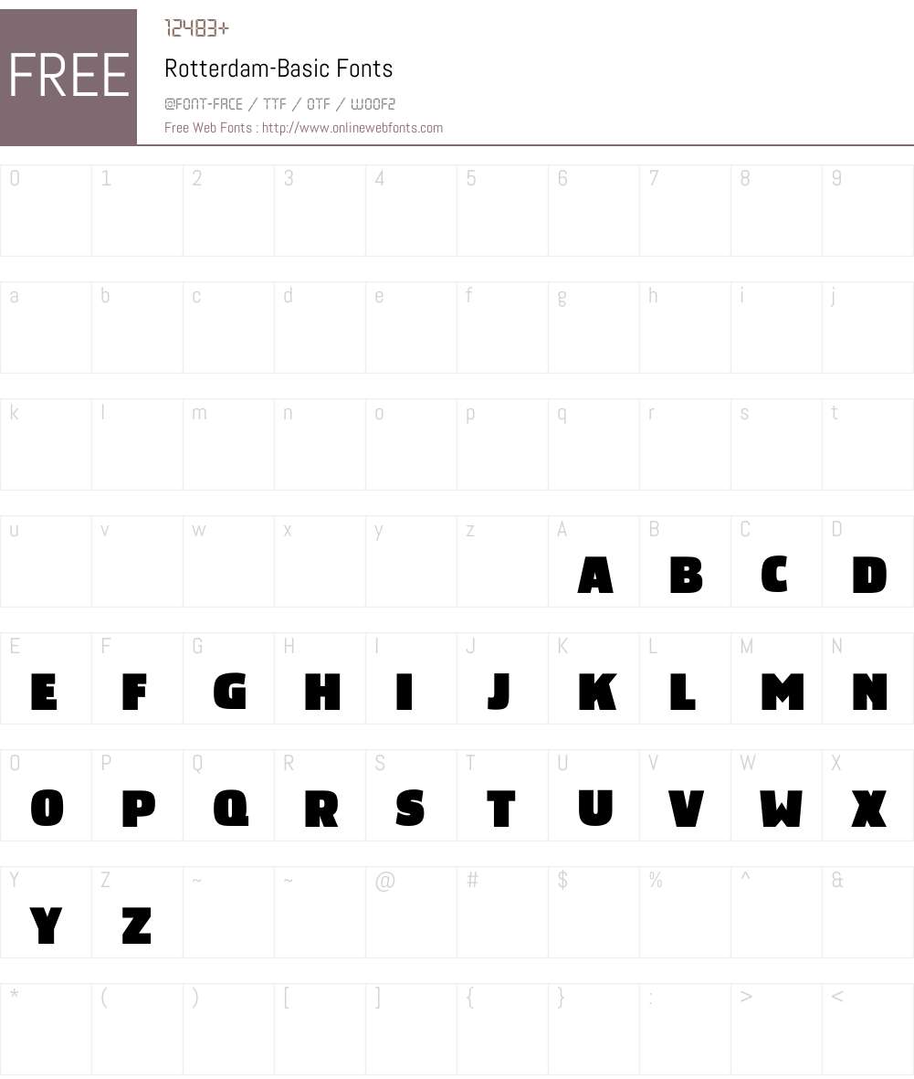 Rotterdam Font Screenshots