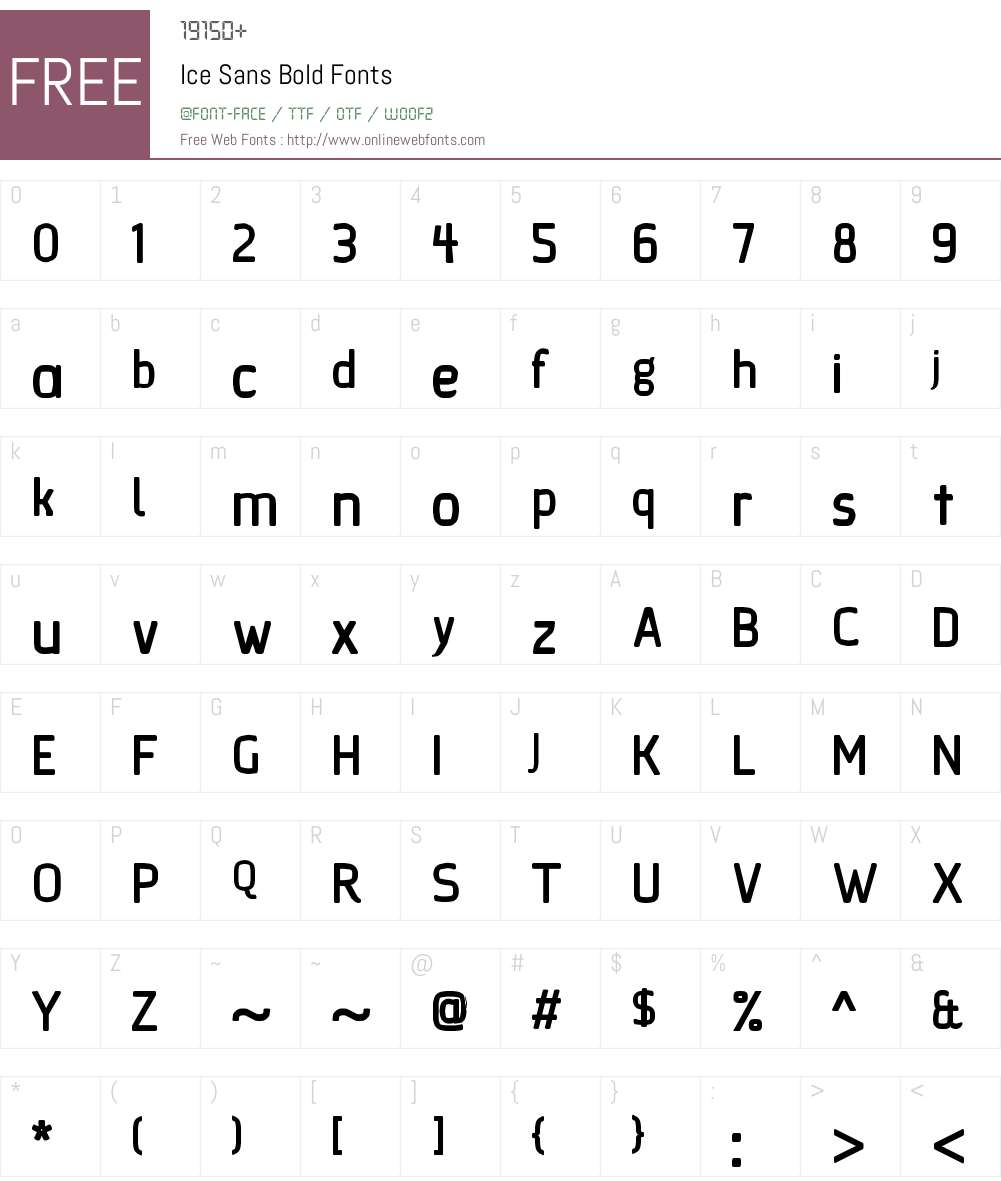 Ice Sans Font Screenshots