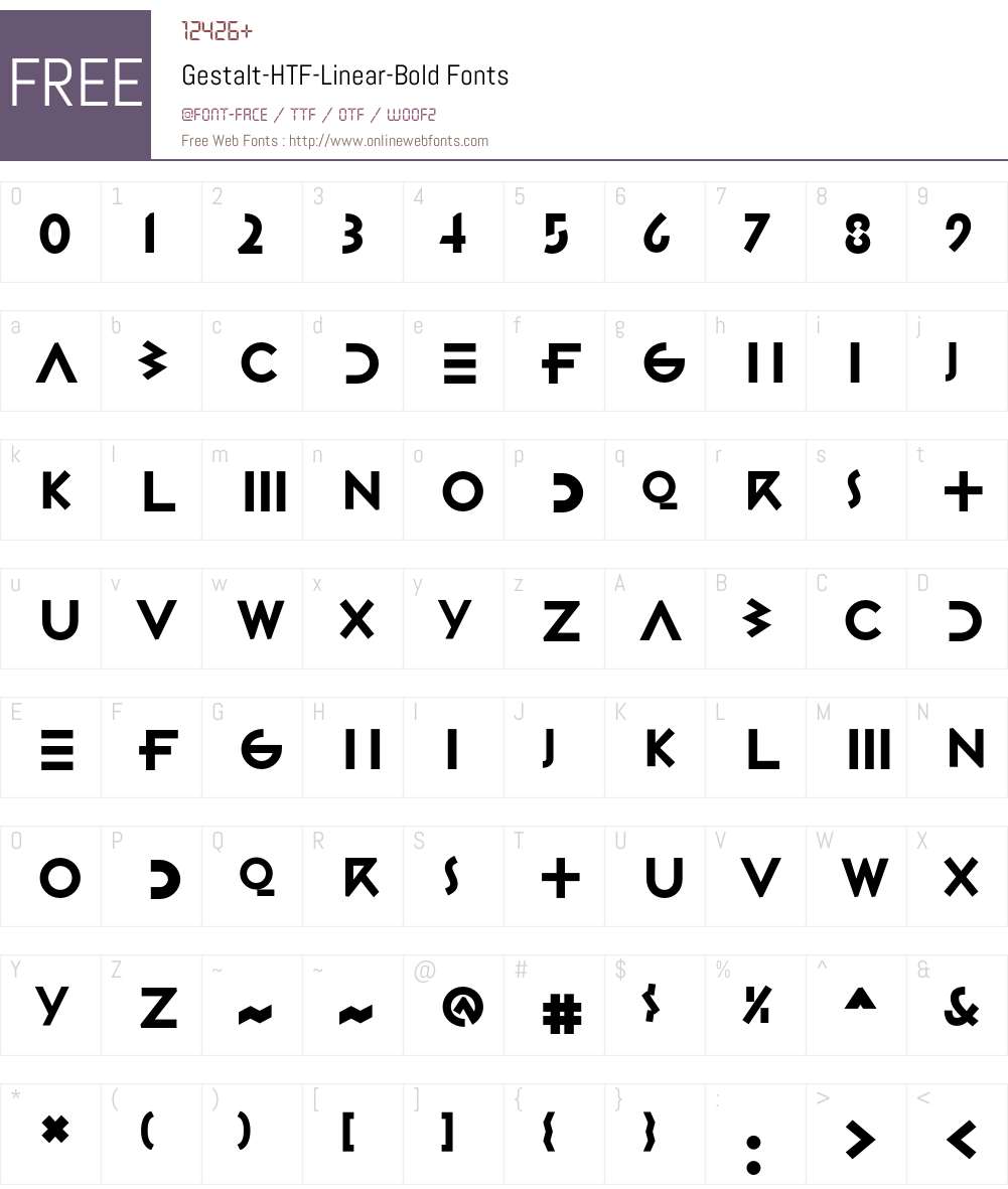 Gestalt Font Screenshots