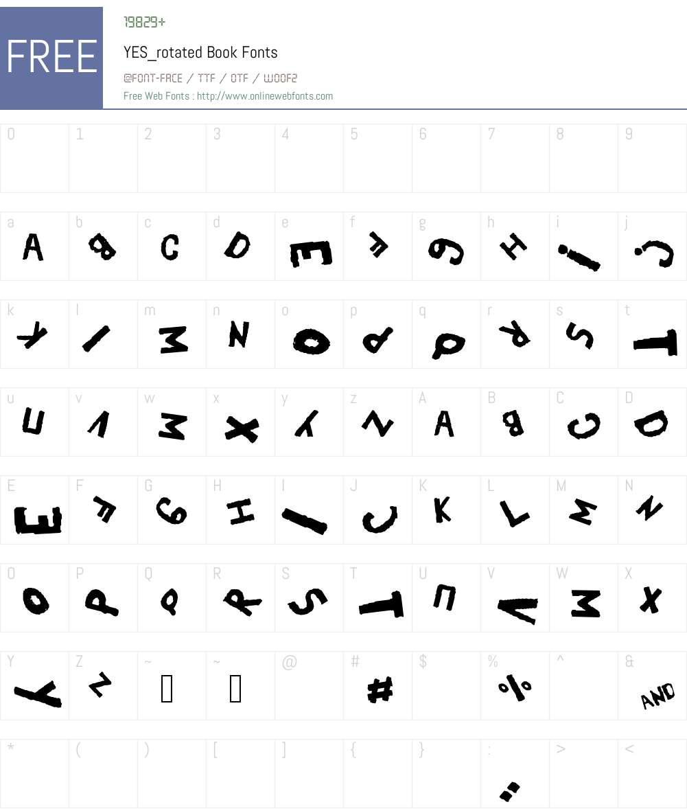 YES_rotated Font Screenshots