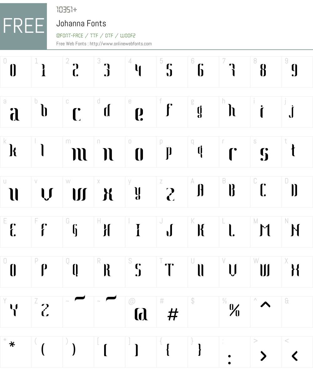 Johanna Font Screenshots
