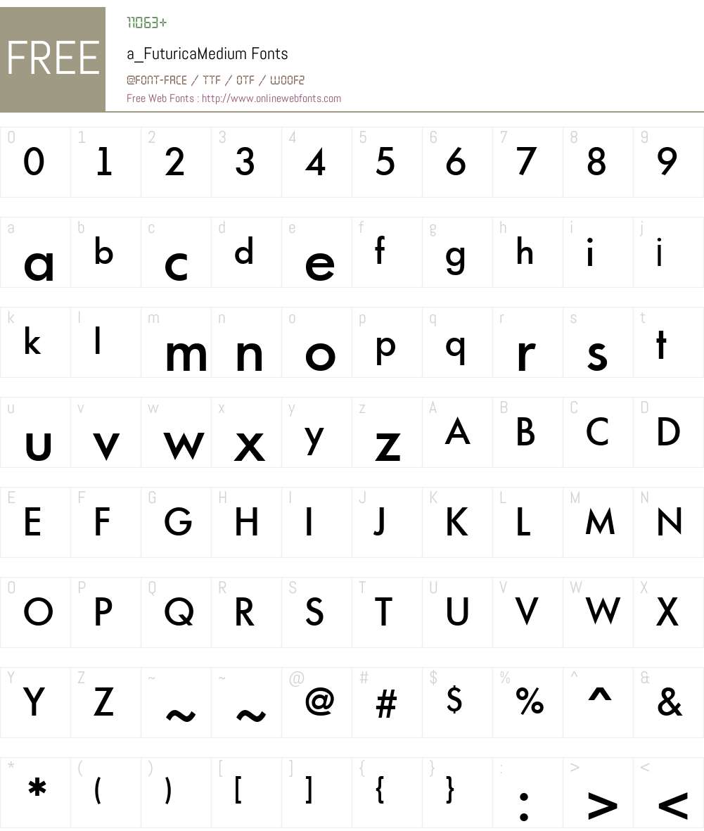 a_FuturicaMedium Font Screenshots
