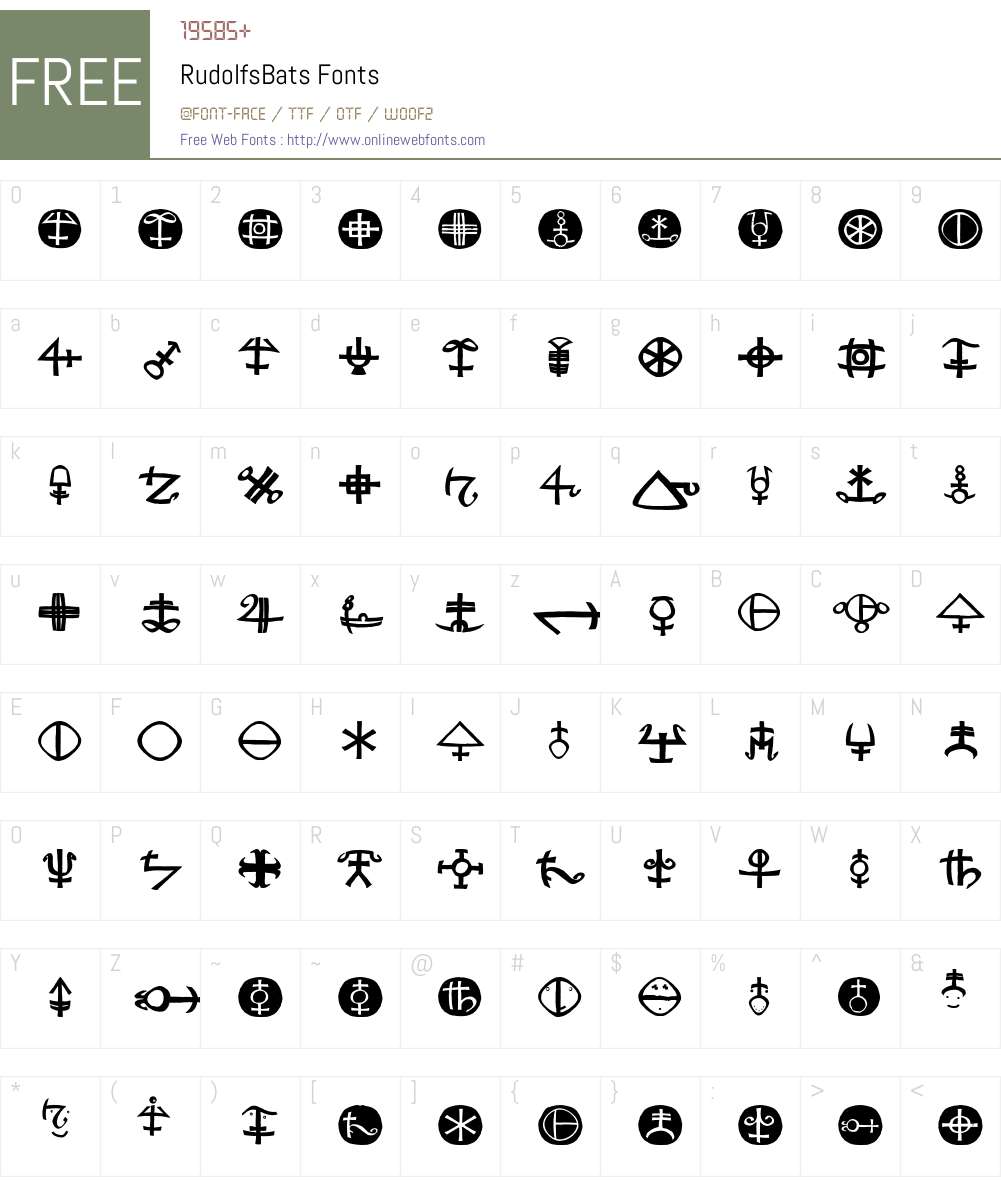 RudolfsBats Font Screenshots