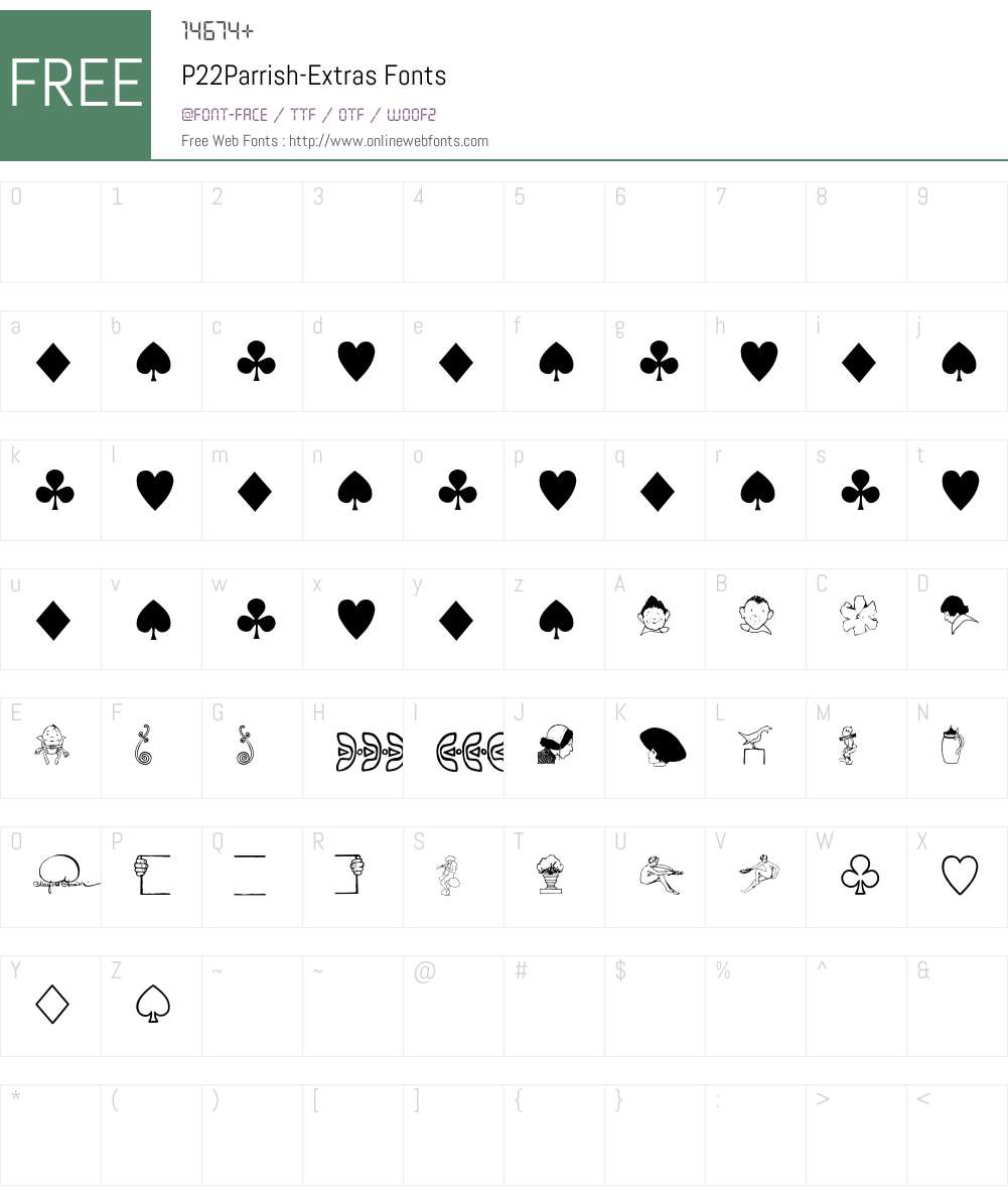 P22Parrish Font Screenshots