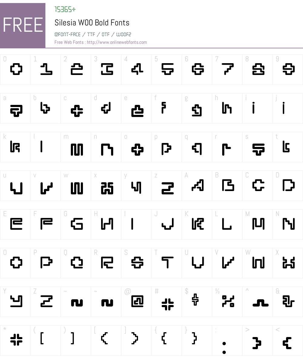 SilesiaW00-Bold Font Screenshots