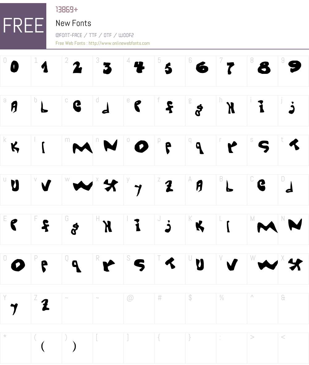 New Font Screenshots